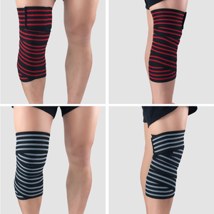 GAF Genouillères d'haltérophilie Cross Training Fitness Powerlifting Elastic Knee Straps Squat Wraps Fitness Accessories - Product Image 4