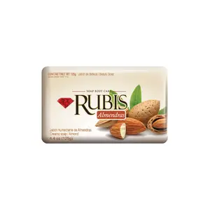 Rubis-6x125 gr单独的纸包裹肥皂与Almendras香味