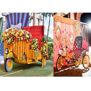 Creativo indio novia novio entrada Rickshaws gran Boda nupcial entrada Rickshaw mejor de Rickshaw para boda, sesión de fotos - Product Image 1