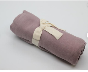 Personalized Swaddle Blanket Soft Organic Cotton Infant Baby <b>Muslin</b> Swaddle Blanket - Product Image 3