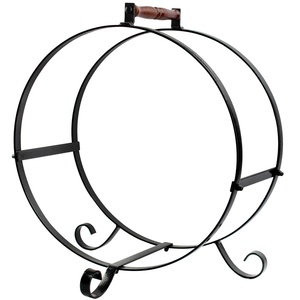 Wood Storage Fire 2021 Winter Heavy Duty Wood Storage Holder With Wooden Handle For Fireplace Fireside Or Fire Pit Pile