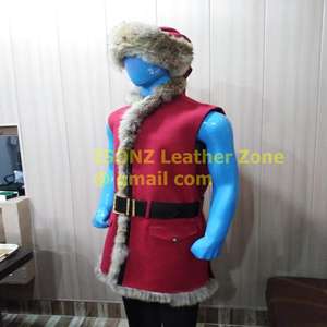 Disfraz de Papá Noel para hombre, traje de Navidad 5 en 1 de tela no tejida - Product Image 4