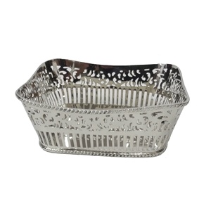 Cuenco decorativo para servir frutas secas y aperitivos de uso multifuncional, cuenco de frutas de acabado Chapado en plata multiusos para el hogar - Product Image 4