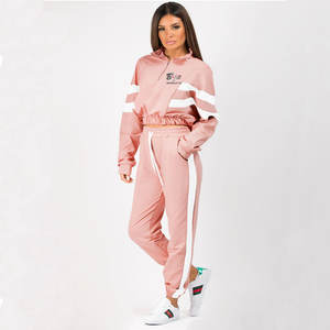 2023 Sudadera chándal de 2 piezas con logotipo personalizado para mujer al por mayor - Product Image 2