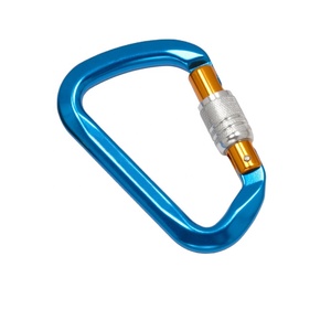 Screw Lock CE Certificate Outdoor Sports 25KN Key Lock Nose Aluminum Carabiner - Product Image 1
