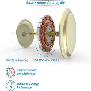Blanco marfil y ventilador de techo REVE ventilador de techo 1200 mm ventilador de techo de nuevo 2020 - Product Image 3