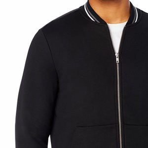 Fortune Apparel Custom Made New Arrival Unisex Bomber <b>Jacket</b> in Black Quick Dry & Windproof 100% Polyester Winter Ready - Product Image 5