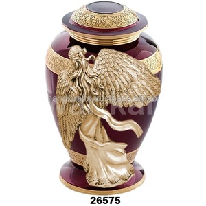 Gold Wing of Divine Angle American Style Metal Adulto Gran tamaño personalizado Urna para cenizas - Product Image 1