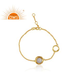 Chaîne en argent 925 plaqué or, offre spéciale, bijoux en dentelle, pierres précieuses Agate, bleu, naturel, vente en gros - Product Image 2