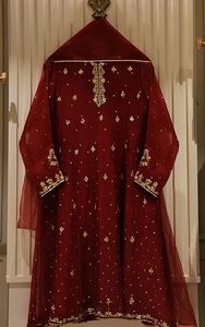 2021 Trendy Beautiful Kurta with <b>Pant</b> Applique Work Party/Wedding Dress Lace Decoration New and for Formal Events - Product Image 2