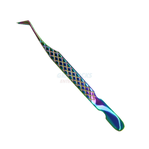 Pince à épiler personnalisée pour extension de cils, outil applicateur en acier inoxydable avec bout pointu, faux cils - Product Image 2