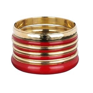 High Quality Good Prices Brass Metal and Wooden Resin Bangle Set for <b>Girls</b> and Woman Chines Best Price - Product Image 6