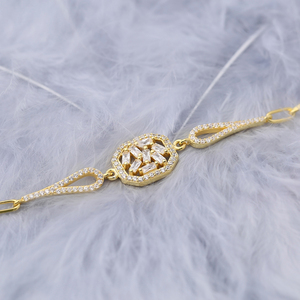 Pulsera con abalorio de Baguette de diseño geométrico único, joyería turca de Plata de Ley 925, venta al por mayor - Product Image 4