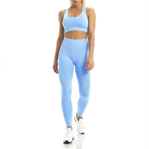 Conjuntos de yoga personalizados OEM de alta calidad para mujer, manga larga, novedad, ropa de yoga con patrón sólido, etiquetas personalizadas con logotipo privado transpirable - Product Image 1