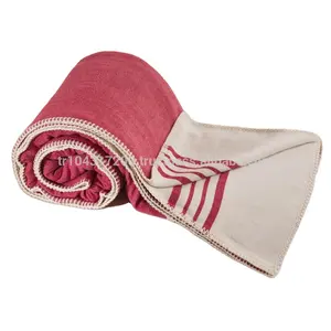 高品質トルコ綿手織りペシュテマルスロー寝具両面ソファカバー豊富な色美しいベッドカバー