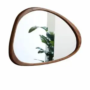 Espejo de METAL de hierro para decoración del hogar, espejo de cara de hierro forjado POPULAR, COLOR negro, colgante de pared, precio bajo