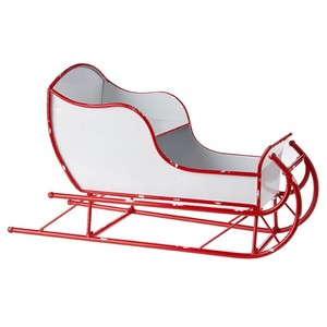 Silver Metal <b>Christmas</b> Sleigh Eco-Friendly Table <b>Top</b> Home Decoration for Xmas Storage <b>Christmas</b> Ornaments Holiday Display - Product Image 2