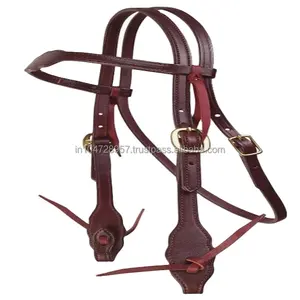 Accesorios de equitación occidental de cuero personalizado de alta calidad-Collar de cabeza y pecho para deportes ecuestres - Product Image 1