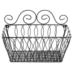 Vente chaude en gros de haute qualité en or rose métal couleur noire Design antique panier de rangement de la meilleure qualité Look élégant - Product Image 1