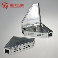 Couvercle solide en acier galvanisé Triangle écologique toutes saisons sans cruauté Rat Catch Box piège à souris pour la lutte antiparasitaire
