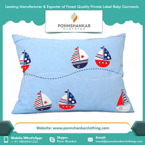 <b>Newborn</b> Clothes Organic Cotton Machine Washable Baby <b>Pillow</b> Cover from India - Product Image 4