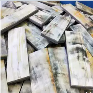 Plaques en corne de buffle naturelle RF CRAFTS, qualité export, région africaine, plaques blanches de vache/bœuf - Product Image 2