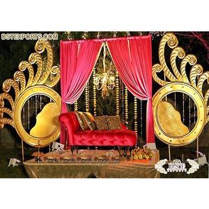 Décoration Paisley pour le mariage, accessoire Paisley en Fiber sculptée, paon Paisley, Mehndi, sange et Garba, décor de scène du mariage, plein air - Product Image 1