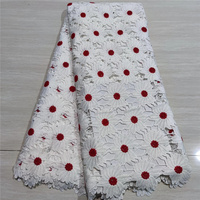 Tissu en tulle brodé de fleurs en strass personnalisées, avec paillettes et sequins, tissu en dentelle brodée