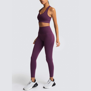 Ensemble Legging et Soutien-Gorge de Sport OEM Premium pour Femme/Fille – Tenue de Yoga et Fitness Évidée - Product Image 3