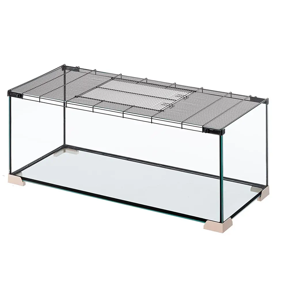 Kooi Voor Muizen En Ratten Jerry 100 In Glas, Te Openen Metalen Ventilatie Rooster