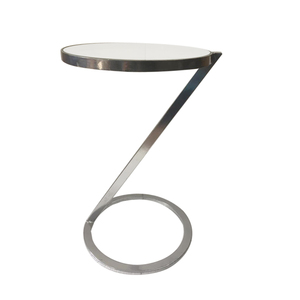 Mesas pequeñas brillantes para bares del hogar, mesita de esquina de cristal de hierro, último diseño de Metal, para parques, hoteles, dormitorio, comedor, 2021 - Product Image 1