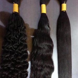 Indian Raw 100% Unprocessed Virgin Brazilian Temple Human Hair - Product Image 1
