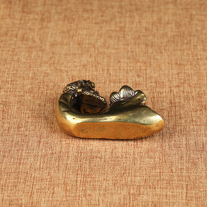 Bodhidharma antenato riflusso bruciatore di incenso ornamenti Zen in ottone bruciatore di incenso - Product Image 6