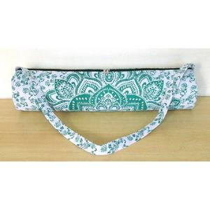 Designer 100% Cotton Canvas Yoga Mat Bag Indian Ight <b>Weight</b> Boho Yoga Mat Bag - Product Image 2
