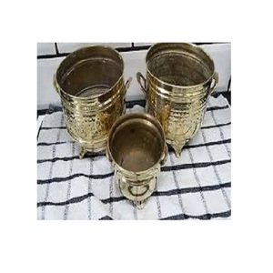 Modern <b>Brass</b> Gold Planters with <b>Stand</b> Planter Pots with Metal <b>Stands</b>, Flower Pot Living Room Decor - Product Image 4