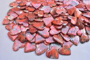 Corazón de jaspe Brecciated, Gema en forma de corazón de jaspe Brecciated, Gema de cabujón de corazón, venta al por mayor - Product Image 2