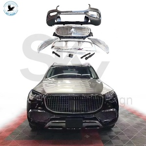 Kit de carrocería para Benz GLS400 <span class=keywords><strong>2021</strong></span> 450, mejora a GLS480 580, parachoques trasero y delantero, pedal lateral, MYB X167 GLS, <span class=keywords><strong>600</strong></span> - Product Image 2