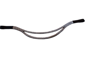 แถบคิ้วหนังม้าสองแถวคุณภาพสูงหลายสีตามสั่งขนาดหนังอังกฤษสำหรับบังเหียน - Product Image 4