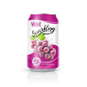 Jus de raisin pétillant 330 ml, fabricant de boissons OEM ODM, étiquette privée - Product Image 1