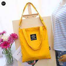 Bolsa de compras de lona plegable reutilizable con logotipo personalizable de alta calidad mejor origen Vietnam al por mayor - Product Image 2