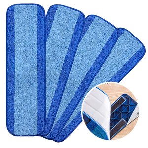 Balai rotatif, remplacement de sol, éponge de nettoyage en microfibre pour bois dur, lingettes réutilisables - Product Image 1
