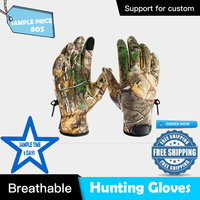 Guantes de caza antideslizantes para hombre, guantes elásticos de dedo completo para deportes al aire libre, pesca, tiro, Camuflaje, pantalla táctil, Invierno