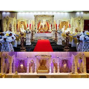 Mandap DE BODA indio y decoración de escenario, decoración de escenario, estilo havelo, gran temática, Maharani - Product Image 1