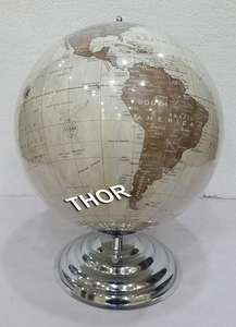 Globe de Table étoilée de dessin animé pour enfants, avec carte du monde privée, Base en acier, pour vernis chromé, décoration multi-bol, pour bureau et maison - Product Image 6