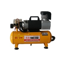 Mini compresseur d'air à énergie solaire, 12V, haute efficacité, décharge longue durée, sans huile, avec réservoir de 8 l, coupure automatique