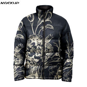 Veste matelassée légère pour hommes, avec logo personnalisable, imprimée, multicolore, sublimation, col montant, vente en gros, nouveau design bon marché - Product Image 2