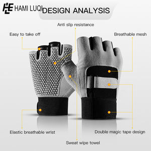 Gants de Fitness demi-doigt antidérapants pour le poignet, gants de gymnastique, gants d'haltérophilie, vente en gros, Offre Spéciale - Product Image 2