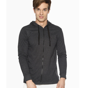 Men's Zipper Closure <b>Lined</b> Fleece <b>Washed</b> Hoodie Breathable Eco-Friendly Customized Plus Size Unisex - Product Image 1