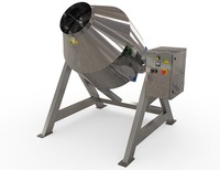 Mélangeur à canon en acier inoxydable pour produits chimiques, uniquement certifié, Ex epa, machine de mélange de tambour