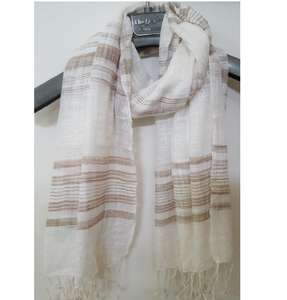 Elegant Long Fashion Handloom Viscose Yarn-Dyed <b>Scarf</b> Women's Accessory in <b>Hat</b> & <b>Glove</b> <b>Sets</b> - Product Image 1